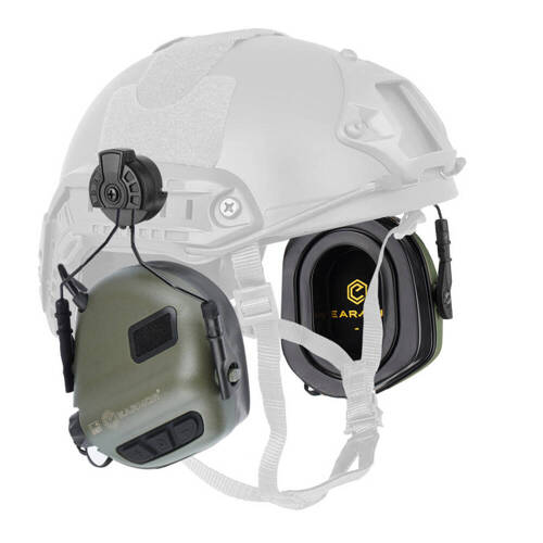 Earmor - Gehörschutz Kapselgehörschutz M31H PLUS für FAST-Helme - Foliage Green - M31H-FG/ARC (PLUS)