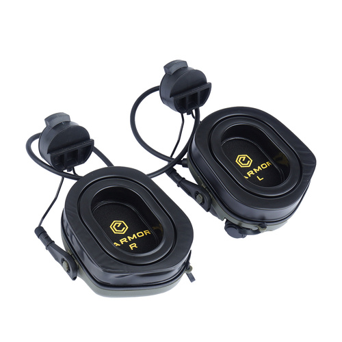Earmor - Gehörschutz Kapselgehörschutz für Helme M31H Mod 3 - Schwarz