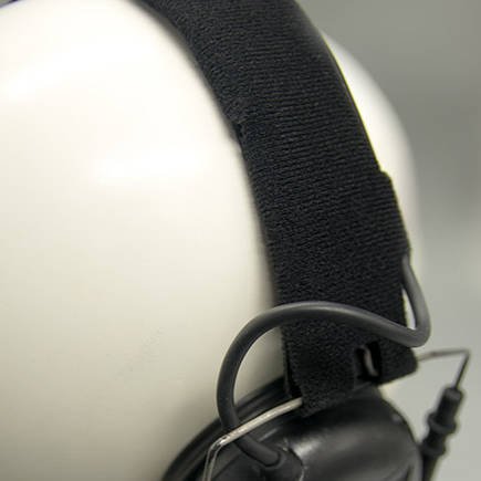 Earmor - Klettverschluss-Kopfband für Headset - Schwarz - M62 