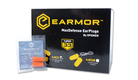 Earmor - MaxDefense Foam EarPlugs - M01 - BOX 100 Stück