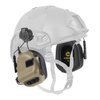 Earmor - Gehörschutz Kapselgehörschutz M31H für FAST-Helme - Coyote Tan - M31H for ARC Helmet Rails-CT