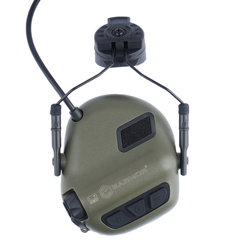 Earmor - Hearing Protection Earmuff M31H PLUS for FAST Helmets - Black - M31H-BK/ARC (PLUS)