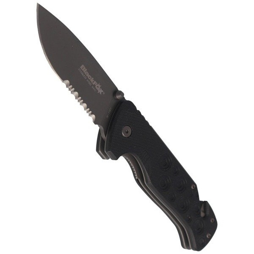 FOX - Rettungsmesser BlackFox Black Action 80 mm - BF-738TI