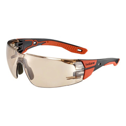 Bolle Safety - Schutzbrille RUSH+ 2.0 - EN ISO 16321-1 - Platinum - Copper - RUSPMN31E
