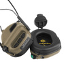 Earmor - Aktywne ochronniki słuchu M31H PLUS do hełmów FAST - Coyote Tan - M31H-TN/ARC (PLUS)