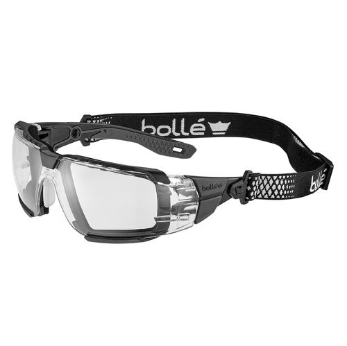 Bolle Safety - Schutzbrille RUSH+ 2.0 XP - RX-Adapter - Platinum - Transparent - RUSXMN10E