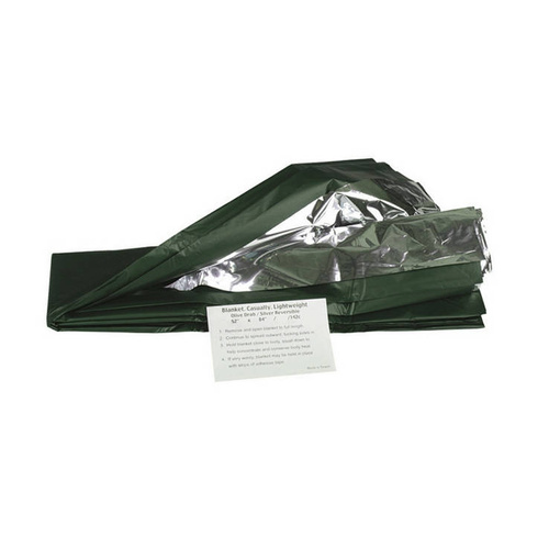 Mil-Tec - Koc termiczny Survival - Zielony / Srebrny - 16024500