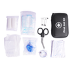 Fosco Industries - Apteczka z wyposażeniem First Aid Kit - 28 elementów - Czarna - 469480