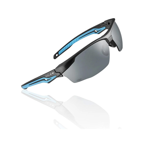 Bolle Safety - Safety Glasses Eco Tryon - EN 166 FT KN - Platinum - Smoke - TRYONN20E