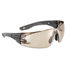 Bolle Safety - Safety Glasses RUSH+ 2.0 - EN ISO 16321-1 - Platinum - Copper - RUSPMN30E