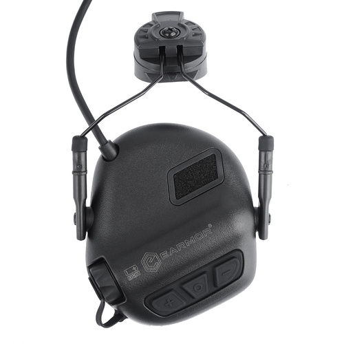 Earmor - M32H PLUS Communication Headset for Helmets - ARC Mount - Black - M32H-BK/ARC (PLUS)