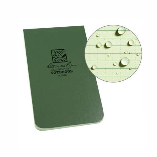 Rite in the Rain - All-Weather Notebook - 3 1/4x5 1/4'' - 978 - Olive
