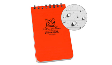 Rite in the Rain - All-Weather Notebook - 3 x 5'' - OR35 - Orange