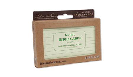 Rite in the Rain - Index Cards - 3 x 5" - 100 pcs - 991